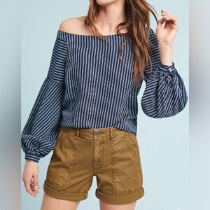 Anthropologie The Wanderer Utility Shorts Faded Khaki Tan Size 31